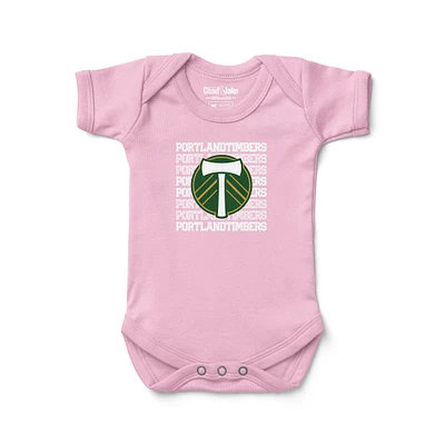 Newborn & Infant Chad Jake Pink Portland Timbers Retro Bodysuit