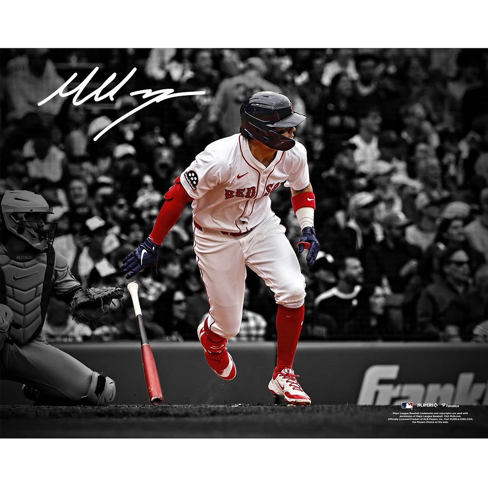 Marcelo Mayer Boston Red Sox Autographed 16" x 20" First MLB Hit Spotlight Photograph