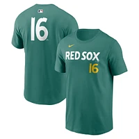 Men's Nike Jarren Duran Green Boston Red Sox 2025 City Connect Fuse Name & Number T-Shirt