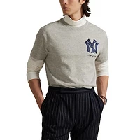 Polo Ralph Lauren  Heather Gray Yankees Jersey T-Shirt