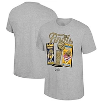 Unisex Stadium Essentials Heather Gray Indiana Pacers vs. Oklahoma City Thunder 2025 NBA Finals Ticket Matchup T-Shirt