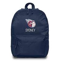 Youth Chad & Jake Navy Cleveland Guardians Personalized Primary Logo Backpack