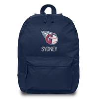 Youth Chad & Jake Navy Cleveland Guardians Personalized Primary Logo Backpack