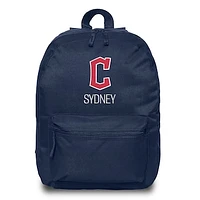 Youth Chad & Jake Navy Cleveland Guardians Personalized Block C Backpack