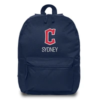 Youth Chad & Jake Navy Cleveland Guardians Personalized Block C Backpack