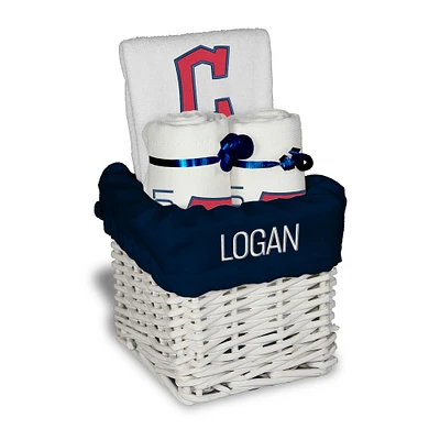 Chad & Jake Navy Cleveland Guardians Personalized Block C Small Gift Basket