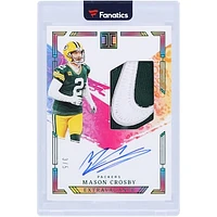 Mason Crosby Green Bay Packers Autographed 2024 Panini Impeccable Nike Swoosh Relic #EPA-MCY #3/5 Card