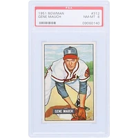 Gene Mauch Boston Braves 1951 Bowman #312 PSA Authenticated 8 Card