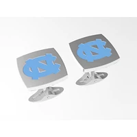FanDrip Silver North Carolina Tar Heels Cufflinks