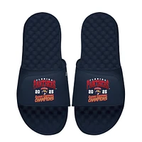 Unisex ISlide Navy Florida Panthers 2025 Eastern Conference Finals Champions Slide Sandals