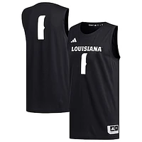 Men's adidas #1 Black Louisiana Ragin' Cajuns Replica Basketball Jersey