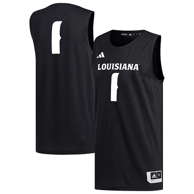 Men's adidas #1 Black Louisiana Ragin' Cajuns Replica Basketball Jersey