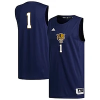 Men's adidas #1 Navy FIU Panthers Replica Basketball Jersey