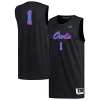 Men's adidas #1 Black Florida Atlantic Owls Replica Basketball Jersey