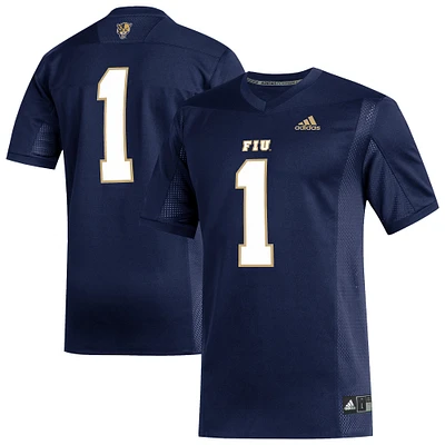 Men's adidas #1 Navy FIU Panthers Replica Football Jersey