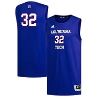 Men's adidas #1 Royal Louisiana Tech Bulldogs Replica Basketball Jersey