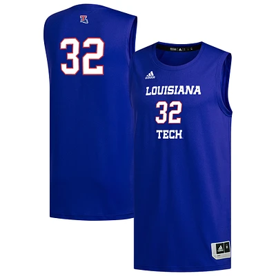 Men's adidas #1 Royal Louisiana Tech Bulldogs Replica Basketball Jersey