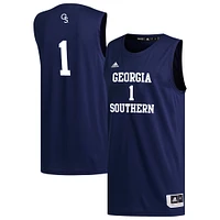 Men's adidas #1 Navy Georgia Southern Eagles Replica Basketball Jersey