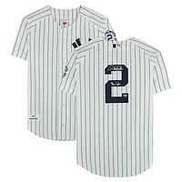 Derek Jeter New York Yankees Autographed White Mitchell & Ness 2014 Authentic Jersey with "The Captain" Inscription