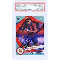 Lamine Yamal Barcelona Autographed 2023-24 Topps FCB Fan Set Aqua #BAR-17 #/399 PSA Authenticated Auto 10 Rookie Card