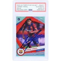 Lamine Yamal Barcelona Autographed 2023-24 Topps FCB Fan Set Aqua #BAR-17 #/399 PSA Authenticated Auto 10 Rookie Card