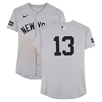 Jazz Chisholm Jr. New York Yankees Game-Used #13 Gray Nike Jersey vs. Cleveland Guardians on April 23, 2025