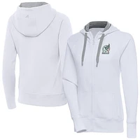 Women's Antigua White Mexico National Team Takeover Full-Zip Hoodie