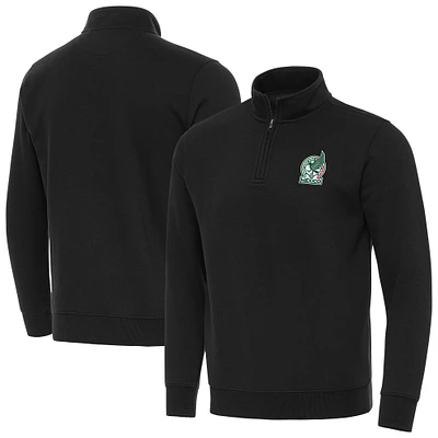 Men's Antigua Black Mexico National Team Landslide Quarter-Zip Pullover