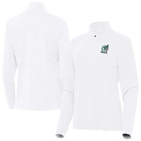 Women's Antigua White Mexico National Team Master Quarter-Zip Pullover