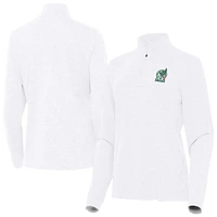 Women's Antigua White Mexico National Team Master Quarter-Zip Pullover