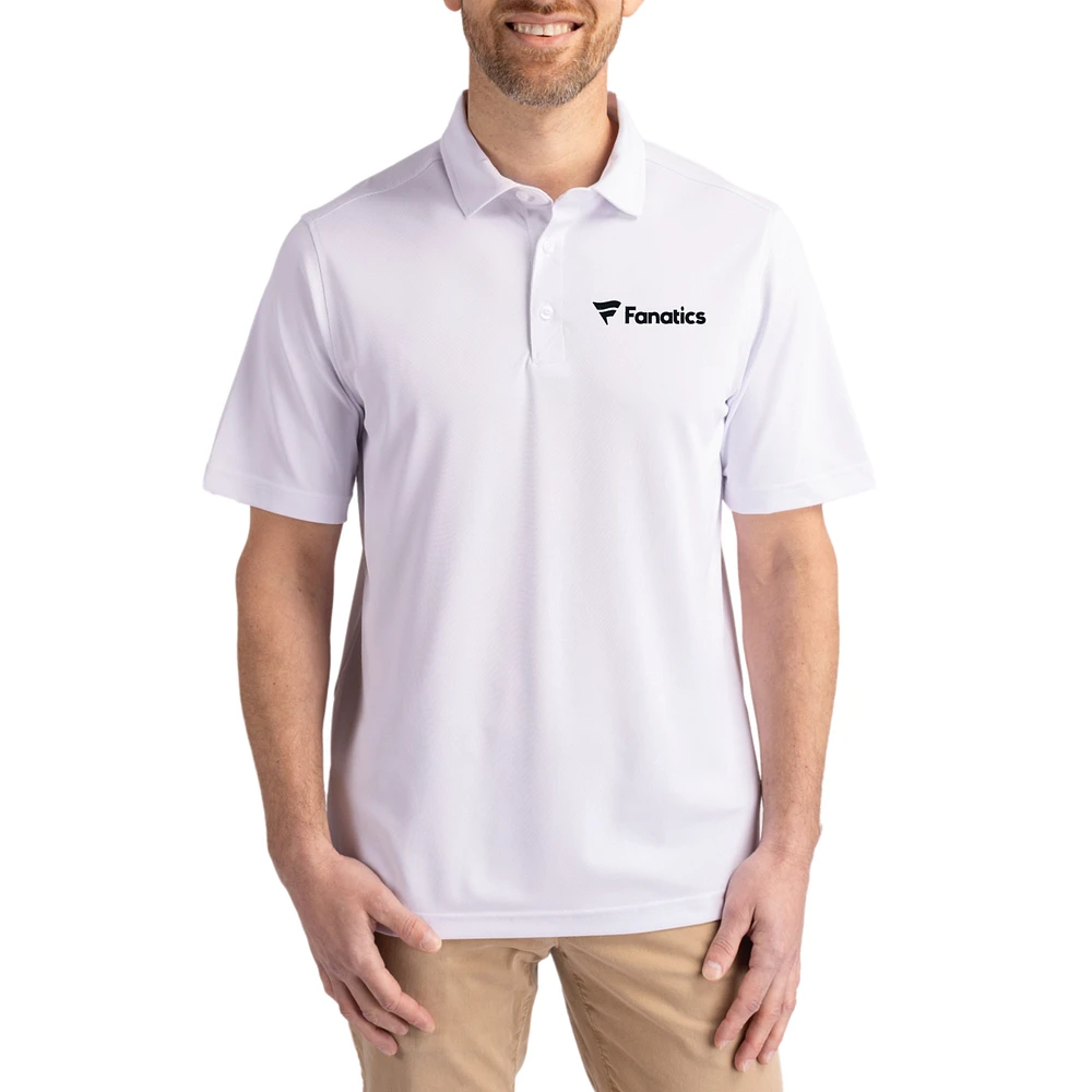 Men's Cutter & Buck White Fanatics Corporate Virtue Eco Pique Polo