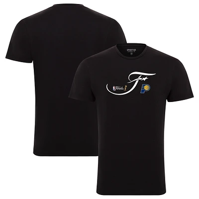 Unisex Sportiqe Black Indiana Pacers 2025 NBA Finals Bingham Premium T-Shirt