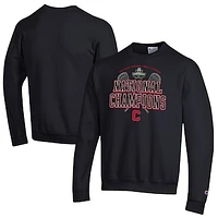 Men's Champion  Black Cornell Big Red 2025 NCAA Lacrosse National Champions Eco Powerblend Sweatshirt