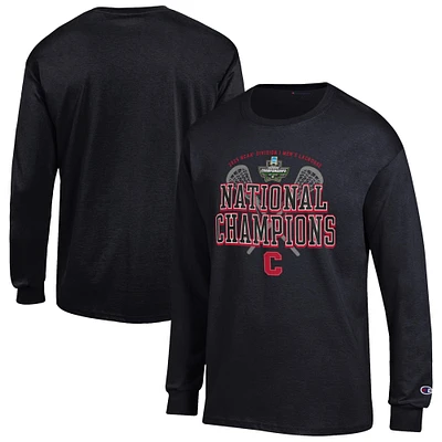 Men's Champion Cornell Big Red 2025 NCAA Lacrosse National Champions Jersey Long Sleeve T-Shirt
