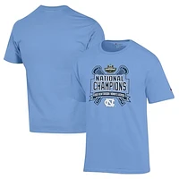 Men's Champion  Carolina Blue North Tar Heels 2025 NCAA Women's Lacrosse National Champions Jersey T-Shirt