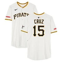 Oneil Cruz Pittsburgh Pirates Game-Used #15 White Nike Jersey vs. Chicago Cubs on April 29 & San Diego Padres on May 4, 2025