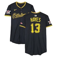 Ke'Bryan Hayes Pittsburgh Pirates Game-Used #13 Black Nike Jersey vs. Los Angeles Angels on April 24 & Los Angeles Dodgers on April 25, 2025