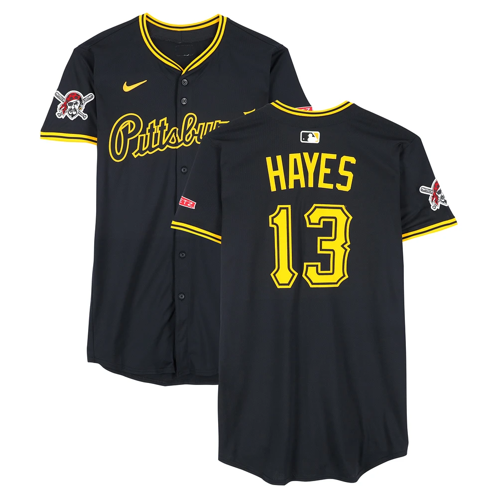 Ke'Bryan Hayes Pittsburgh Pirates Game-Used #13 Black Nike Jersey vs. Los Angeles Angels on April 24 & Los Angeles Dodgers on April 25, 2025