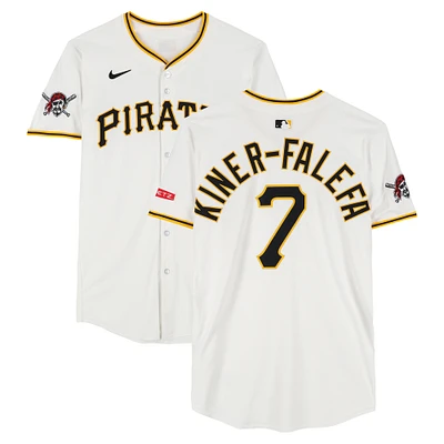 Isiah Kiner-Falefa Pittsburgh Pirates Game-Used #7 White Nike Jersey vs. from Multiple Games During the 2025 MLB Season