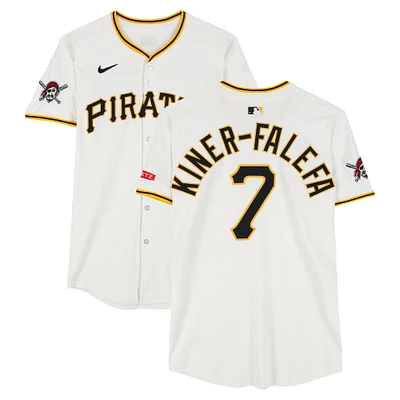 Isiah Kiner-Falefa Pittsburgh Pirates Game-Used #7 White Nike Jersey vs. New York Yankees on April 5 & St. Louis Cardinals on April 7, 2025