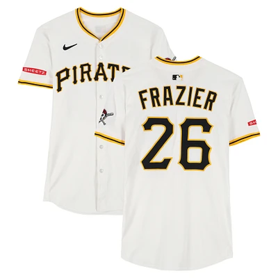 Adam Frazier Pittsburgh Pirates Game-Used #26 White Nike Jersey vs. Chicago Cubs on April 30, 2025