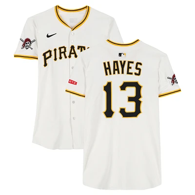 Ke'Bryan Hayes Pittsburgh Pirates Game-Used #13 White Nike Jersey vs. Washington Nationals on April 16, 2025