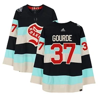 Yanni Gourde Seattle Kraken Autographed 2024 Winter Classic adidas Authentic Jersey