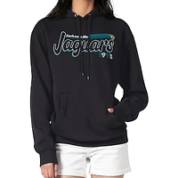 Women's Starter Black Jacksonville Jaguars Groovy Script Pullover Hoodie