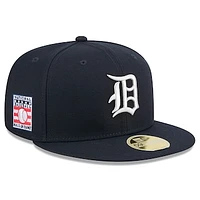 Men's New Era Navy Detroit Tigers Baseball Hall of Fame 59FIFTY Fitted Hat