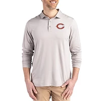 Men's Cutter & Buck Gray Chicago Bears Coastline Epic Comfort Eco Recycled Polo