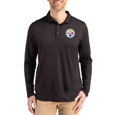 Men's Cutter & Buck Pittsburgh Steelers Coastline Epic Comfort Eco Recycled Polo