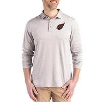 Men's Cutter & Buck Gray Arizona Cardinals Coastline Epic Comfort Eco Recycled Polo