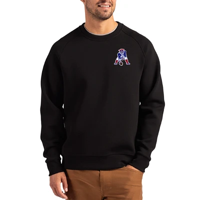 Men's Cutter & Buck New England Patriots Throwback Roam Recycled Raglan Pullover Sweatshirt