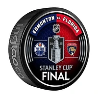 Inglasco Edmonton Oilers vs. Florida Panthers 2025 Stanley Cup Final Dueling Matchup Hockey Puck